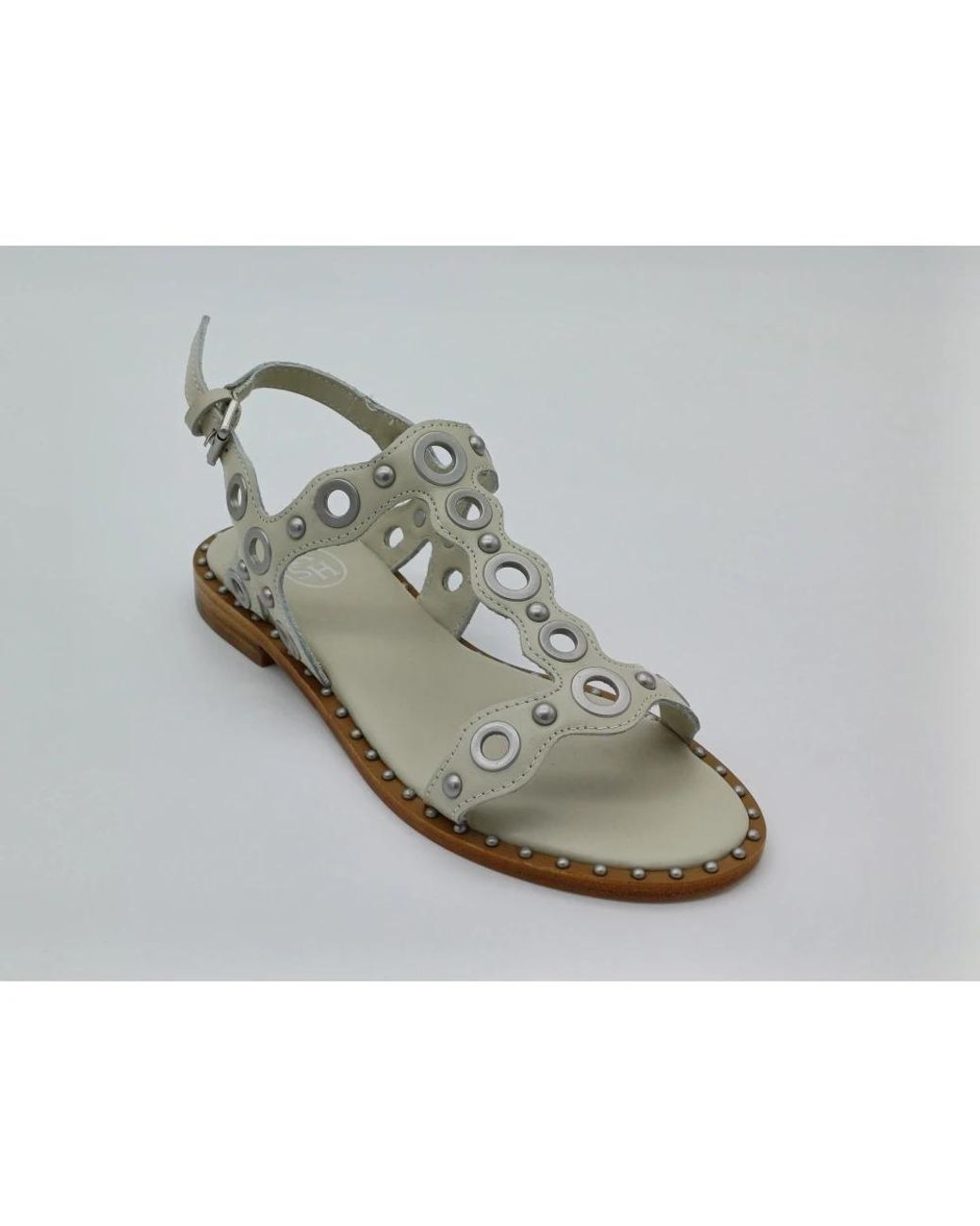 Flat Sandals Ash de color Gray