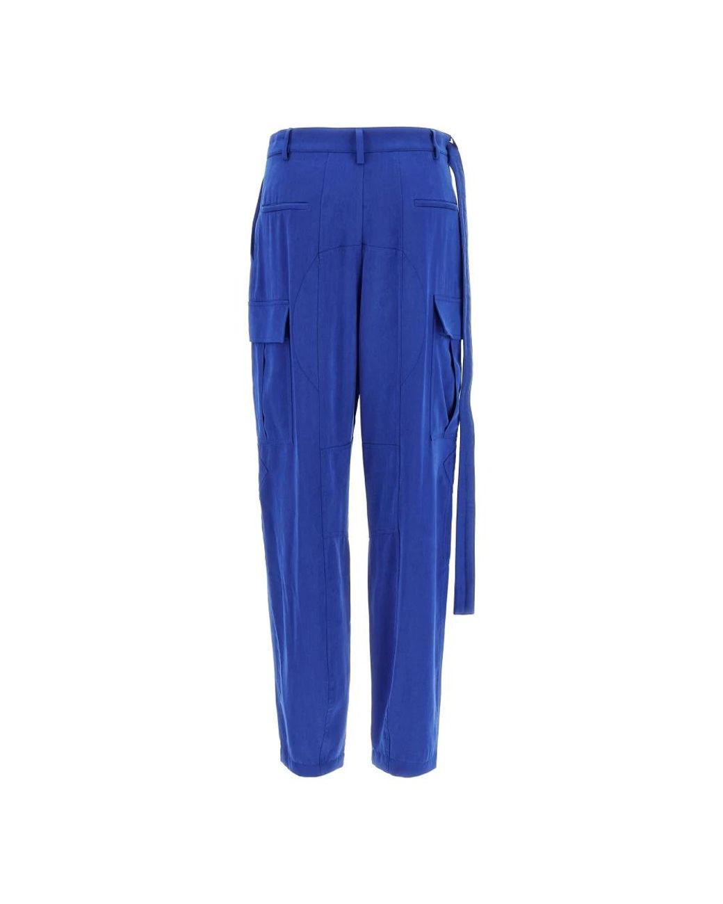 Ferragamo Blue Straight Trousers