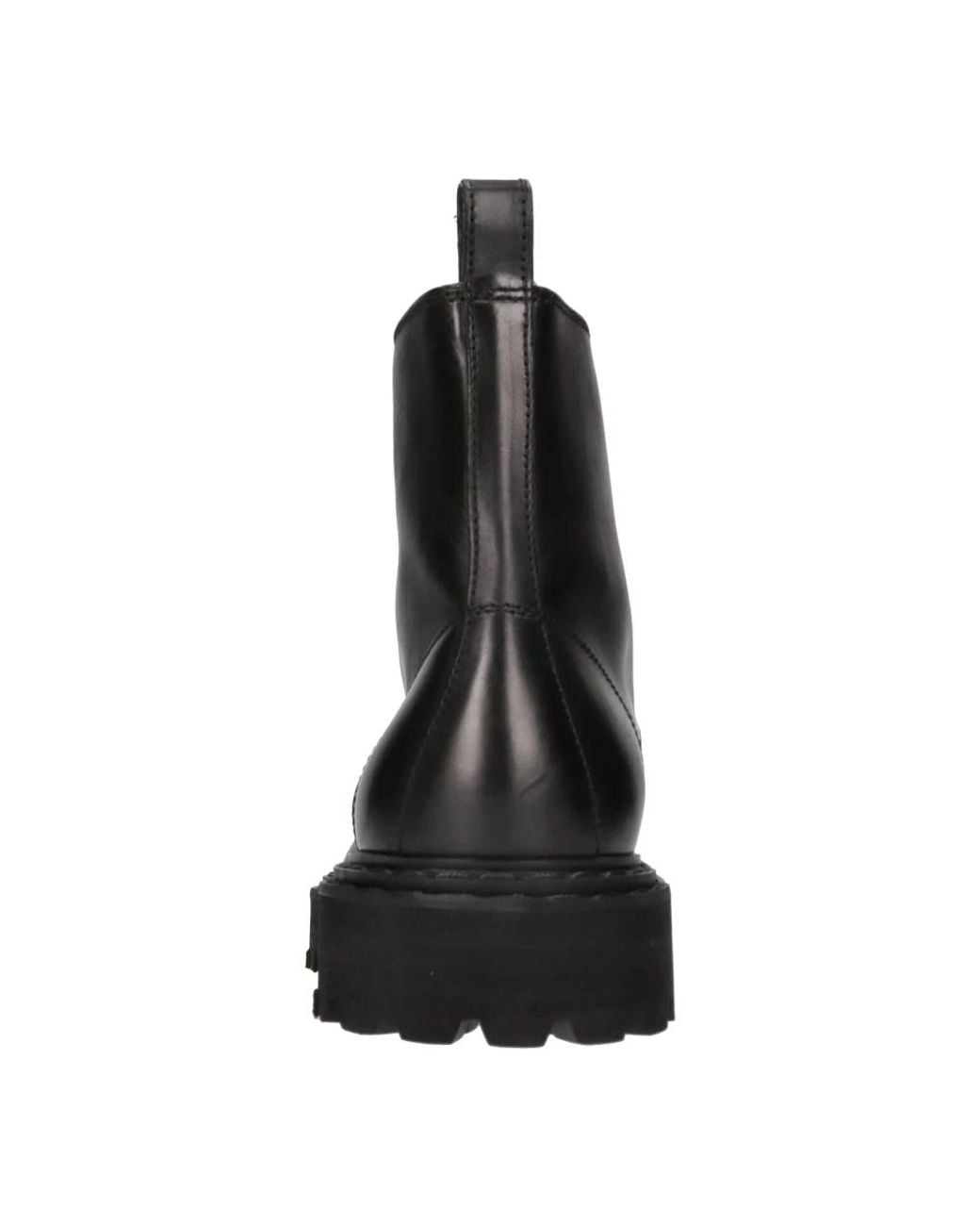Officine Creative Black Lace-Up Boots for men