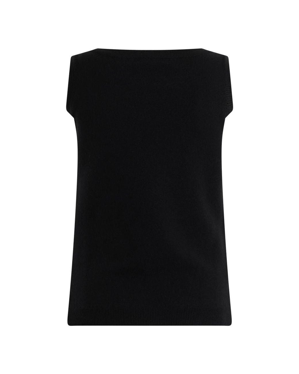 Moschino Black Sleeveless Tops