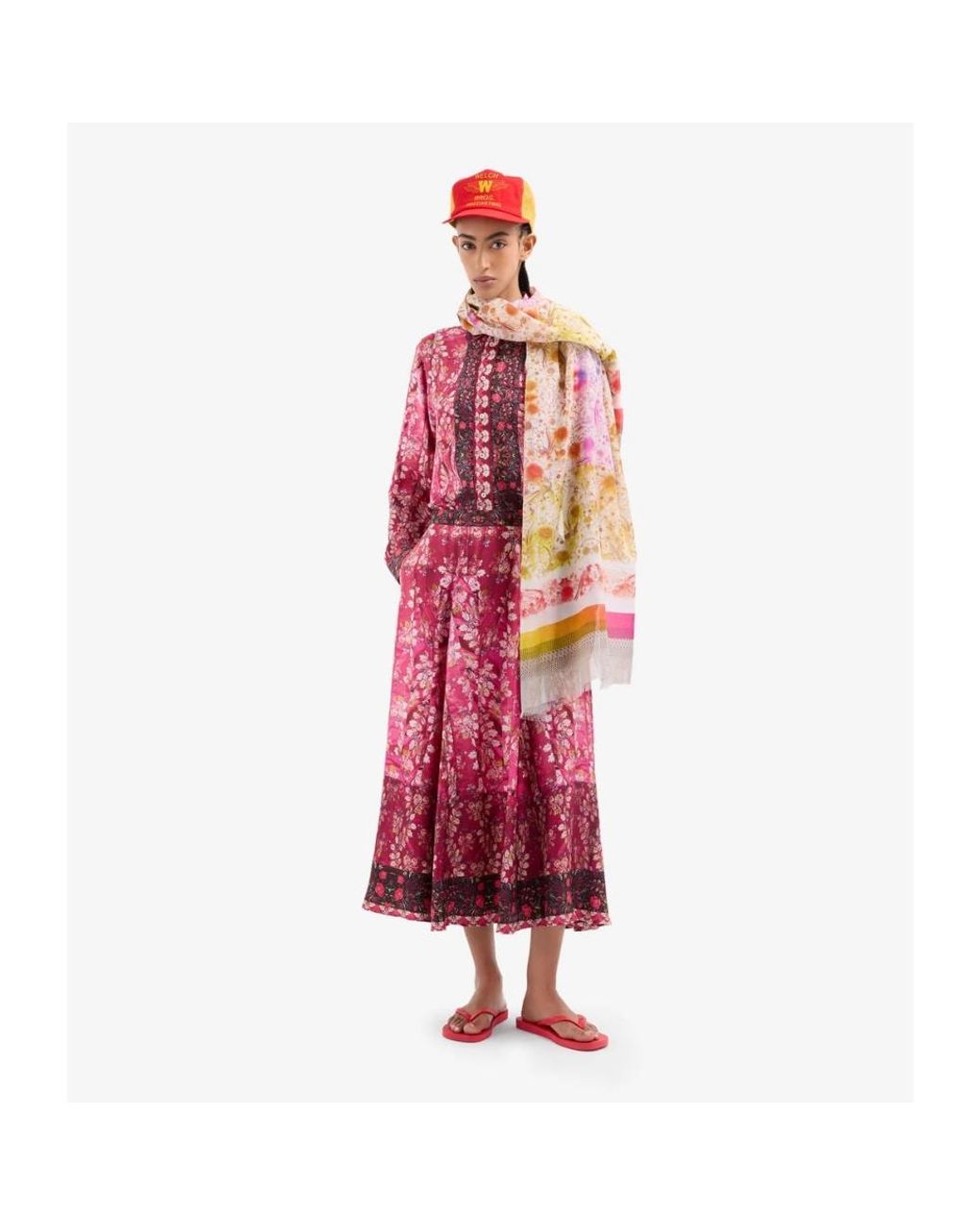 Pierre Louis Mascia Red Midi Skirts