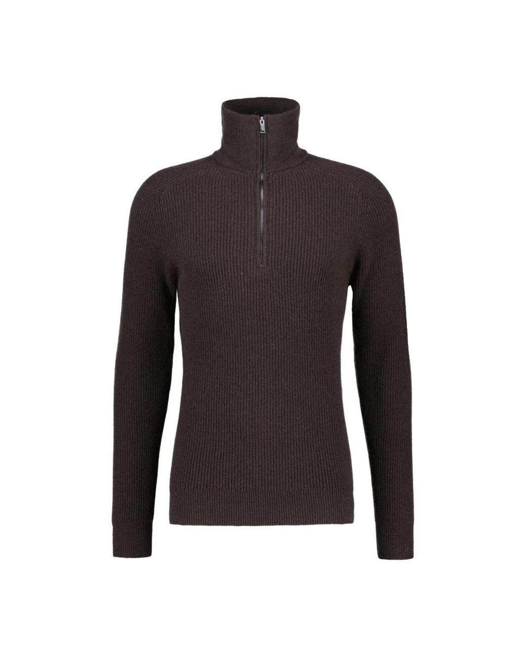 Profuomo Half Zip Pullover in het Black voor heren