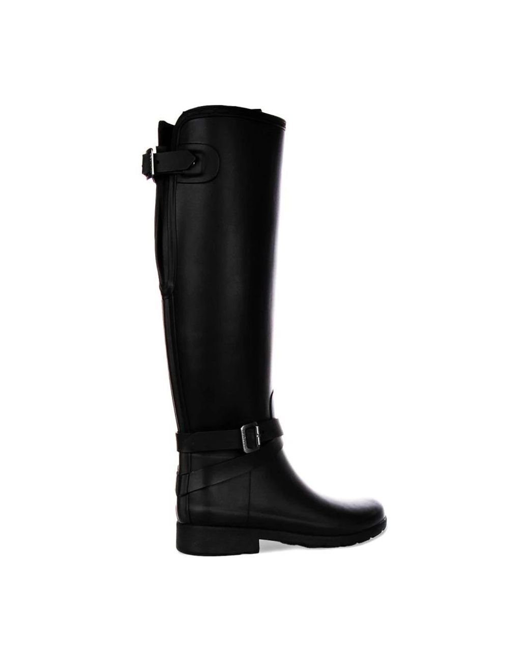 Hunter Black High Boots