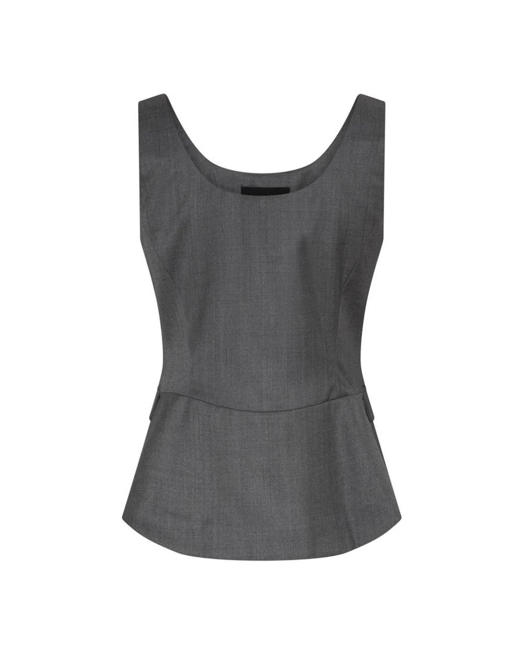 Bruuns Bazaar Jassen ,Grijs ,Leer Waterlily Beatus Waistcoat in het Gray