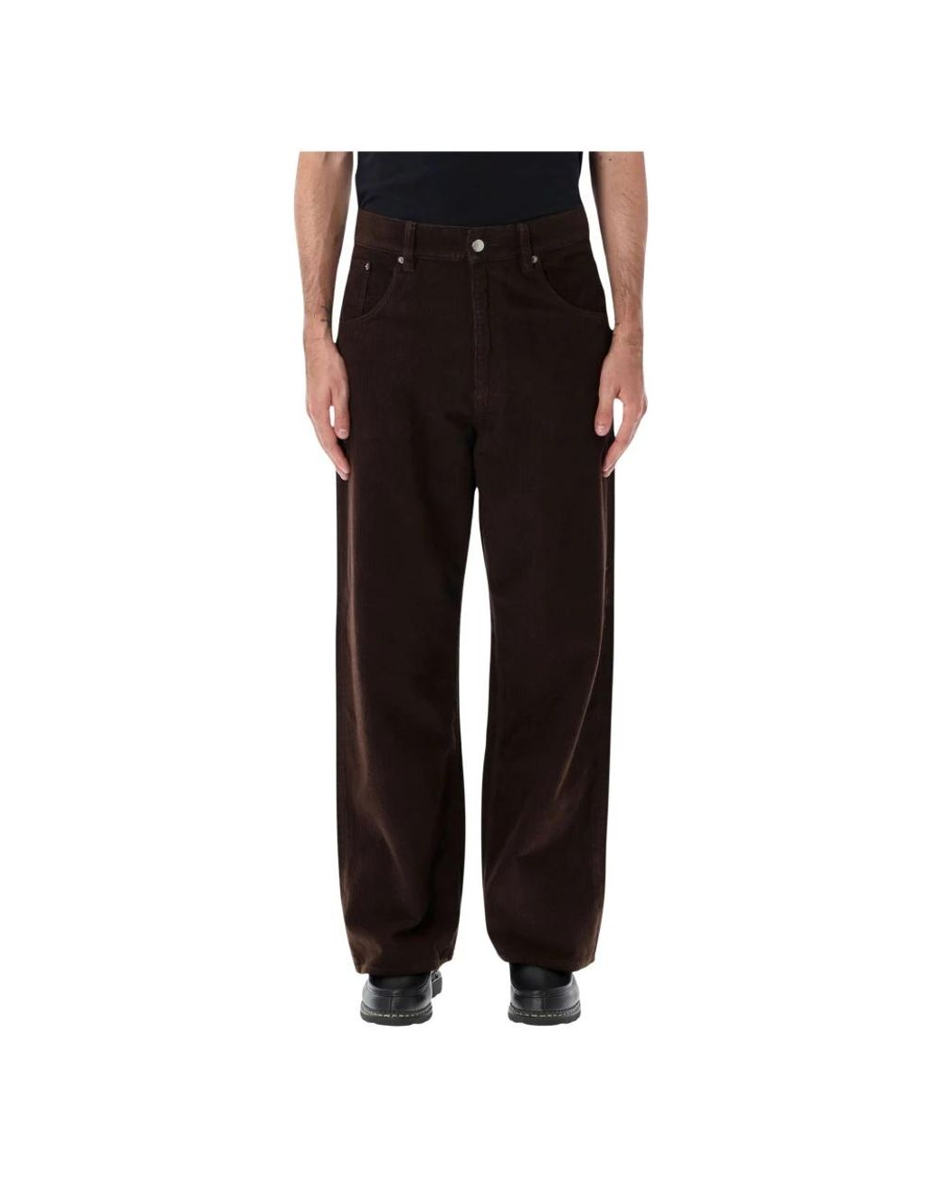 sunflower Black Wide Trousers for men