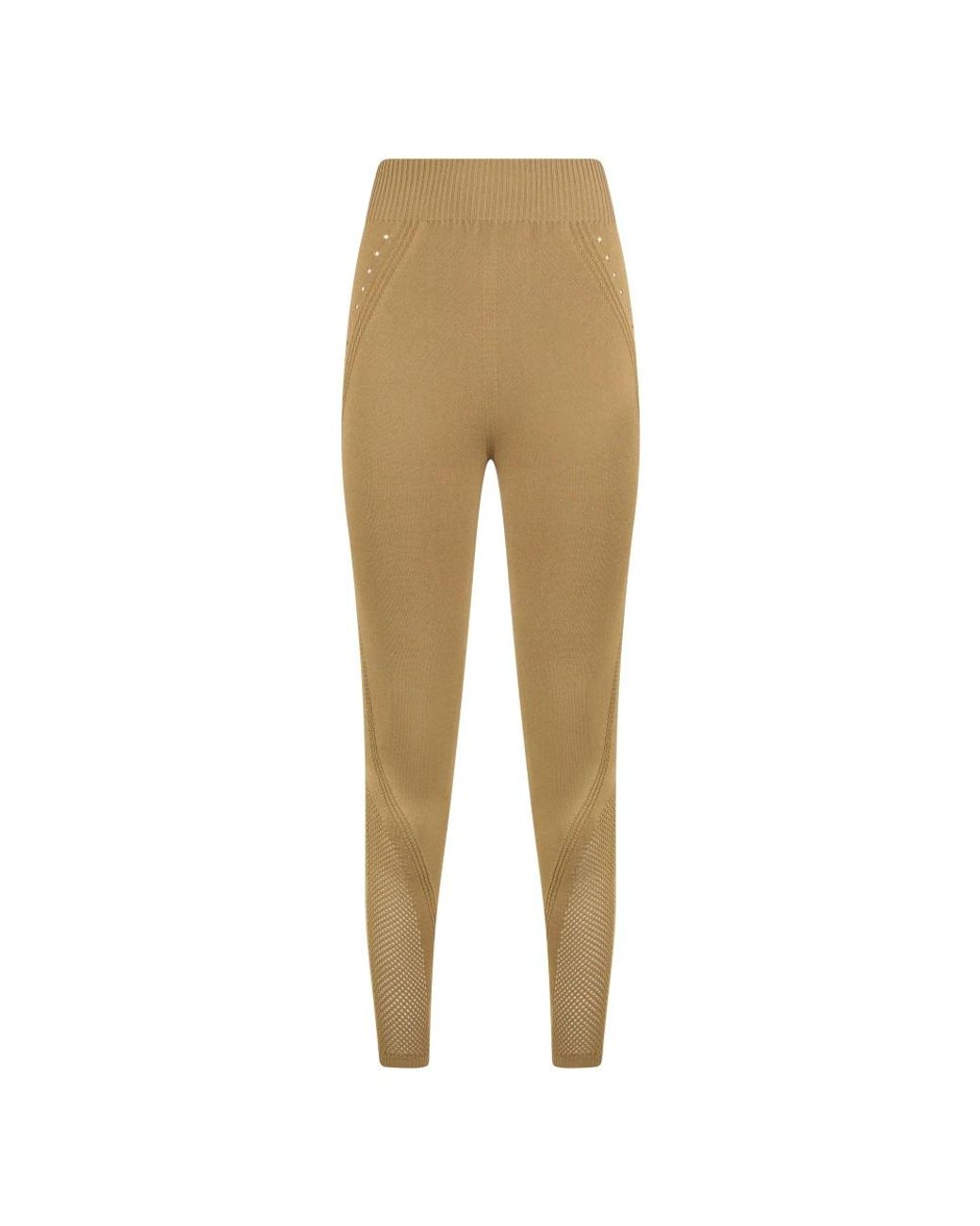 Alberta Ferretti Sheer High-Waisted Leggings in het Natural