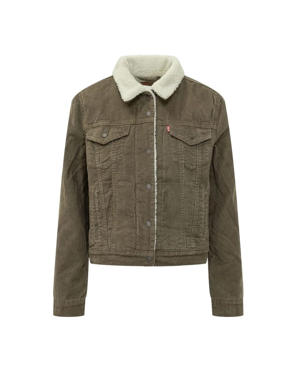 Levi's Green Faux Fur & Shearling Jackets