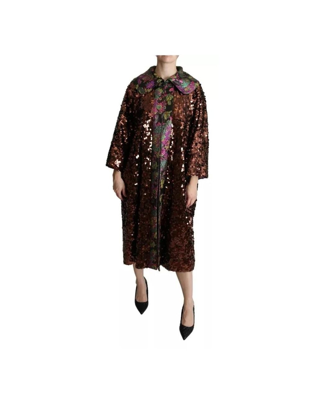Dolce & Gabbana Brown Single-Breasted Coats