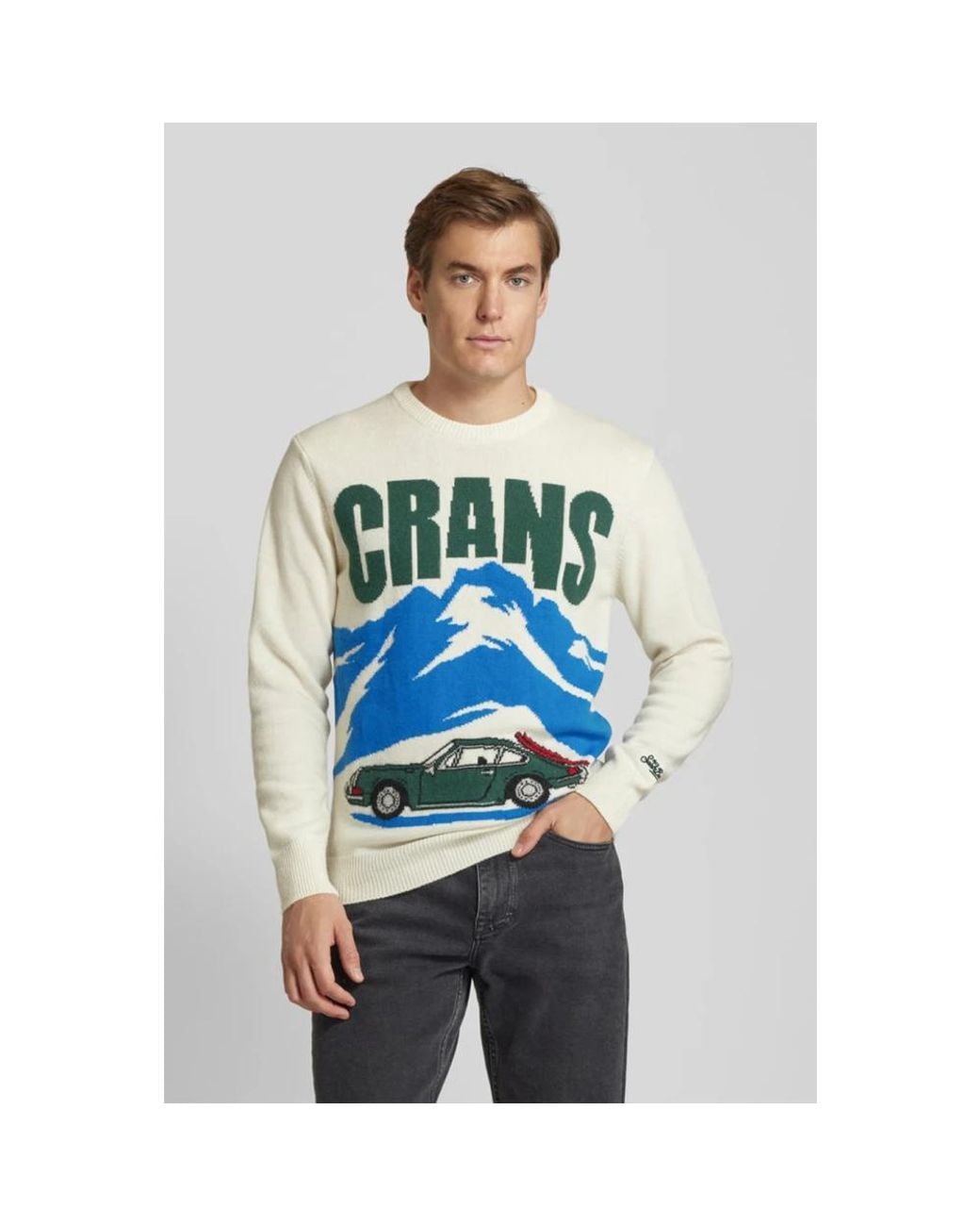 Mc2 Saint Barth Blue Round-Neck Knitwear for men