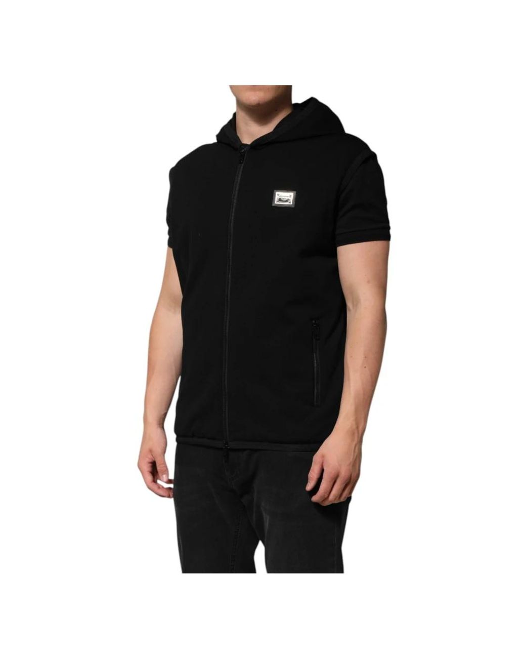 Dolce & Gabbana Black Zip-Throughs for men