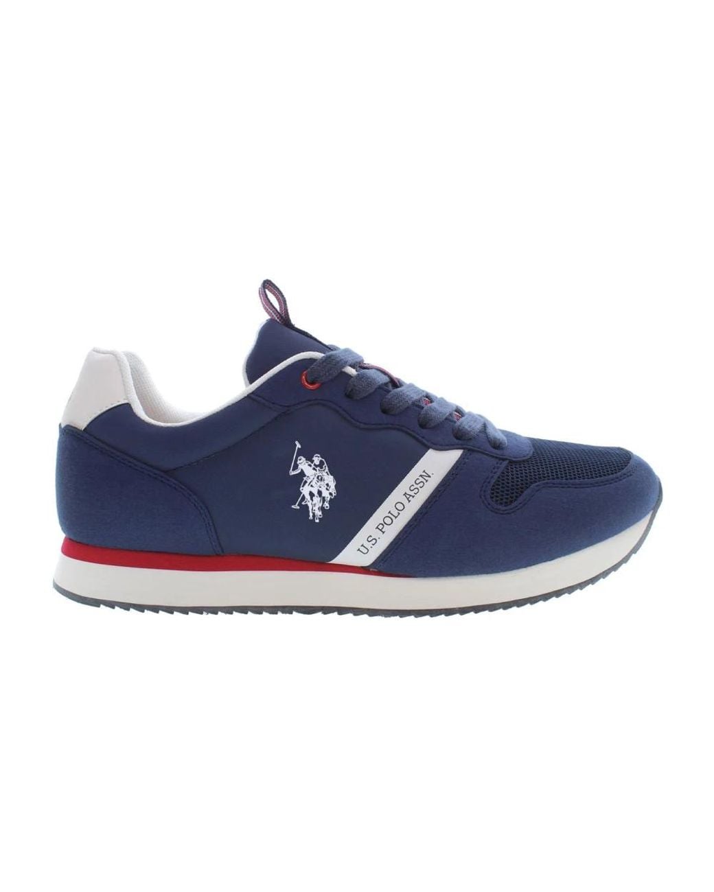 U.S. Polo Elegant White/Blue Sports Shoe - Men's main image 1