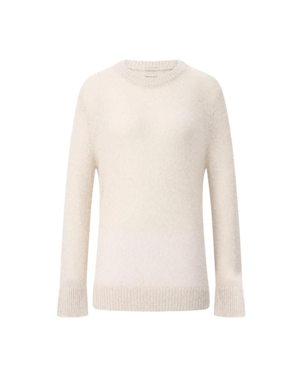 Massimo Alba White Round-Neck Knitwear