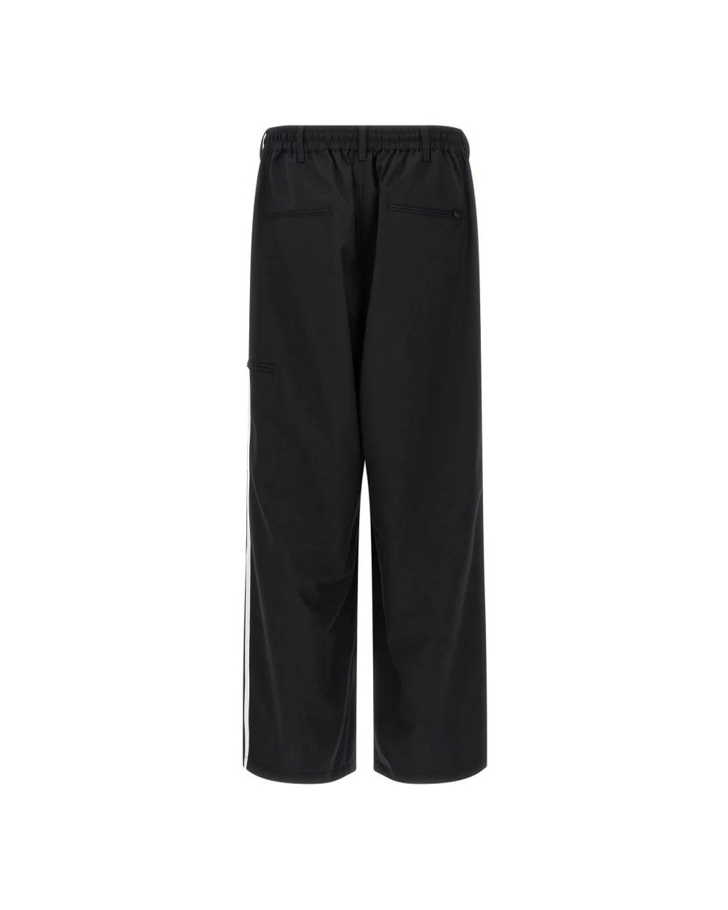 Y-3 Black Straight Trousers for men