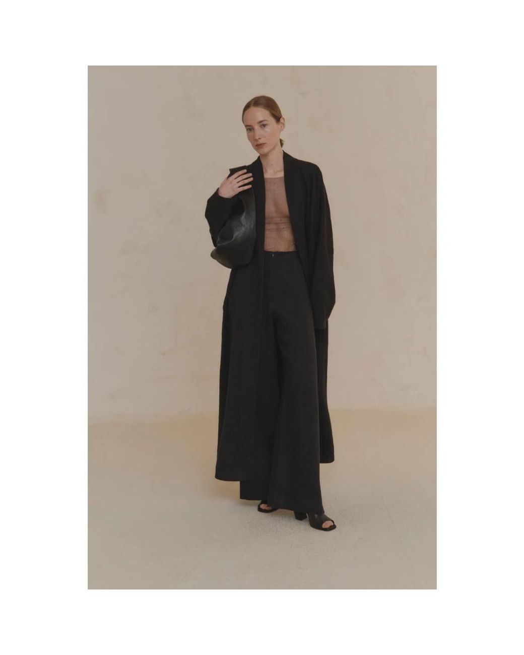 Cortana Black Wide Trousers