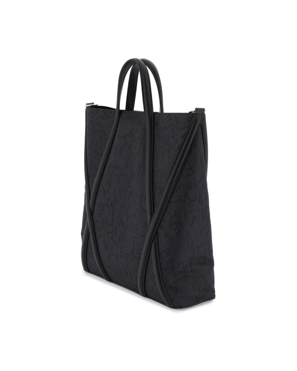 McQueen Black Shopping Bags for men