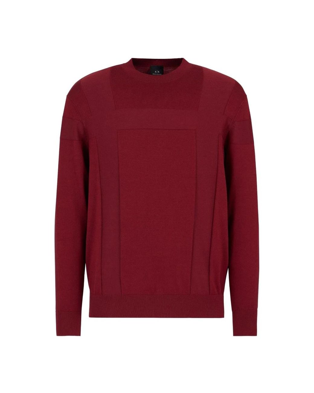 ARMANI EXCHANGE Red Round-Neck Knitwear for men