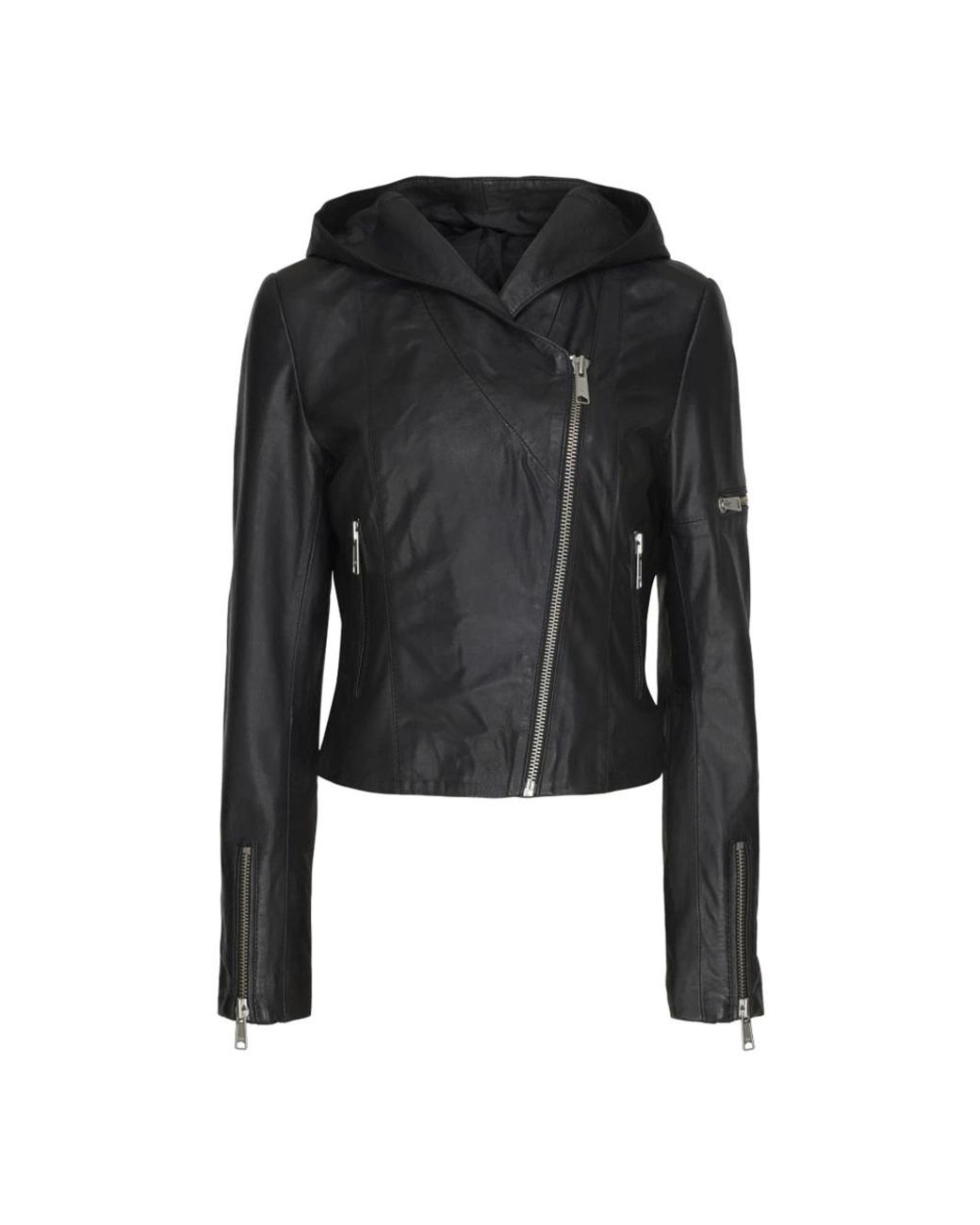 Leather Jackets Notyz en coloris Black