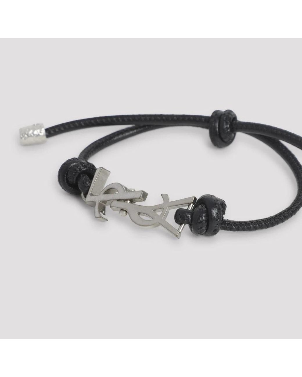 Saint Laurent Black Bracelets for men
