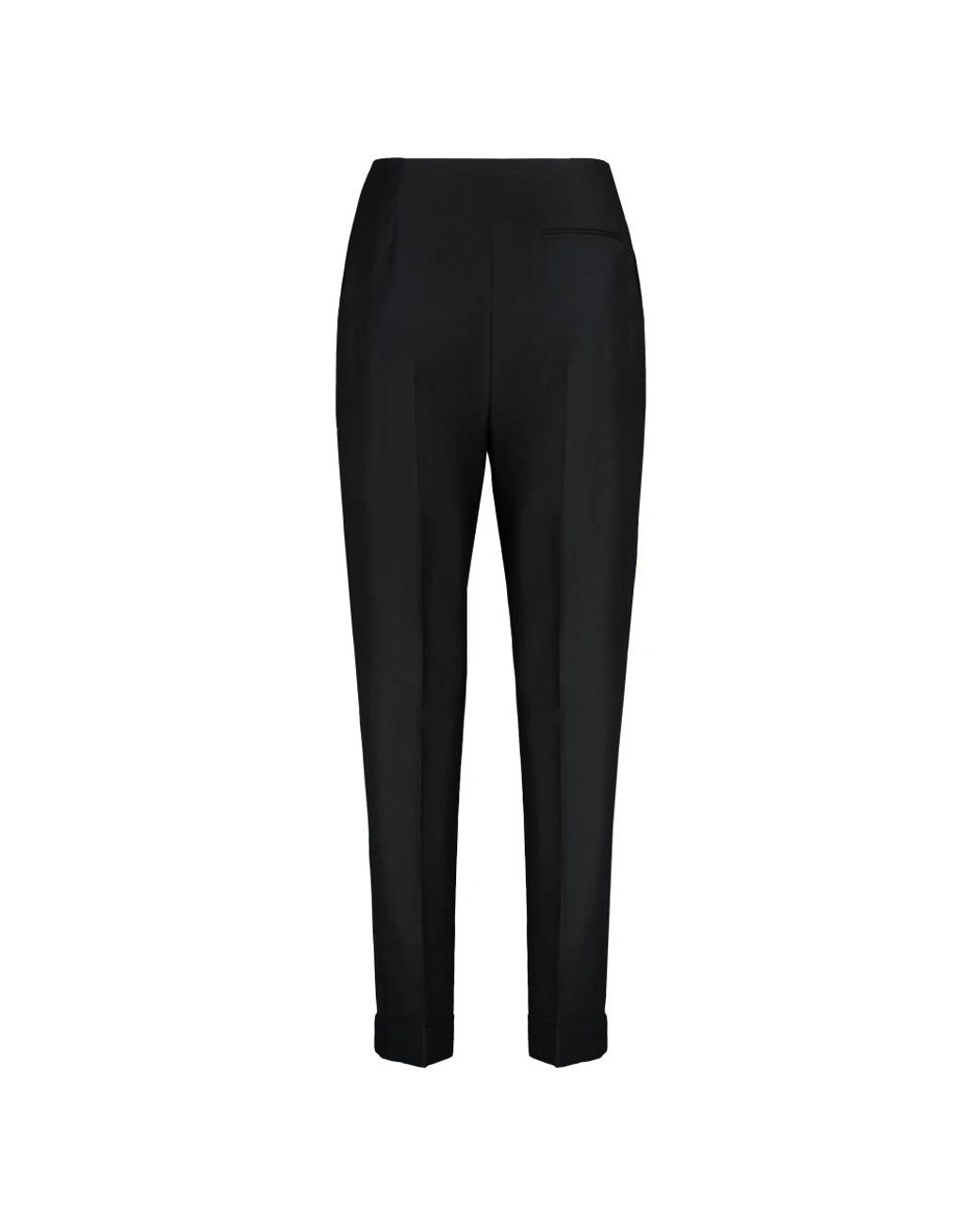 Alberta Ferretti Black Slim-Fit Trousers