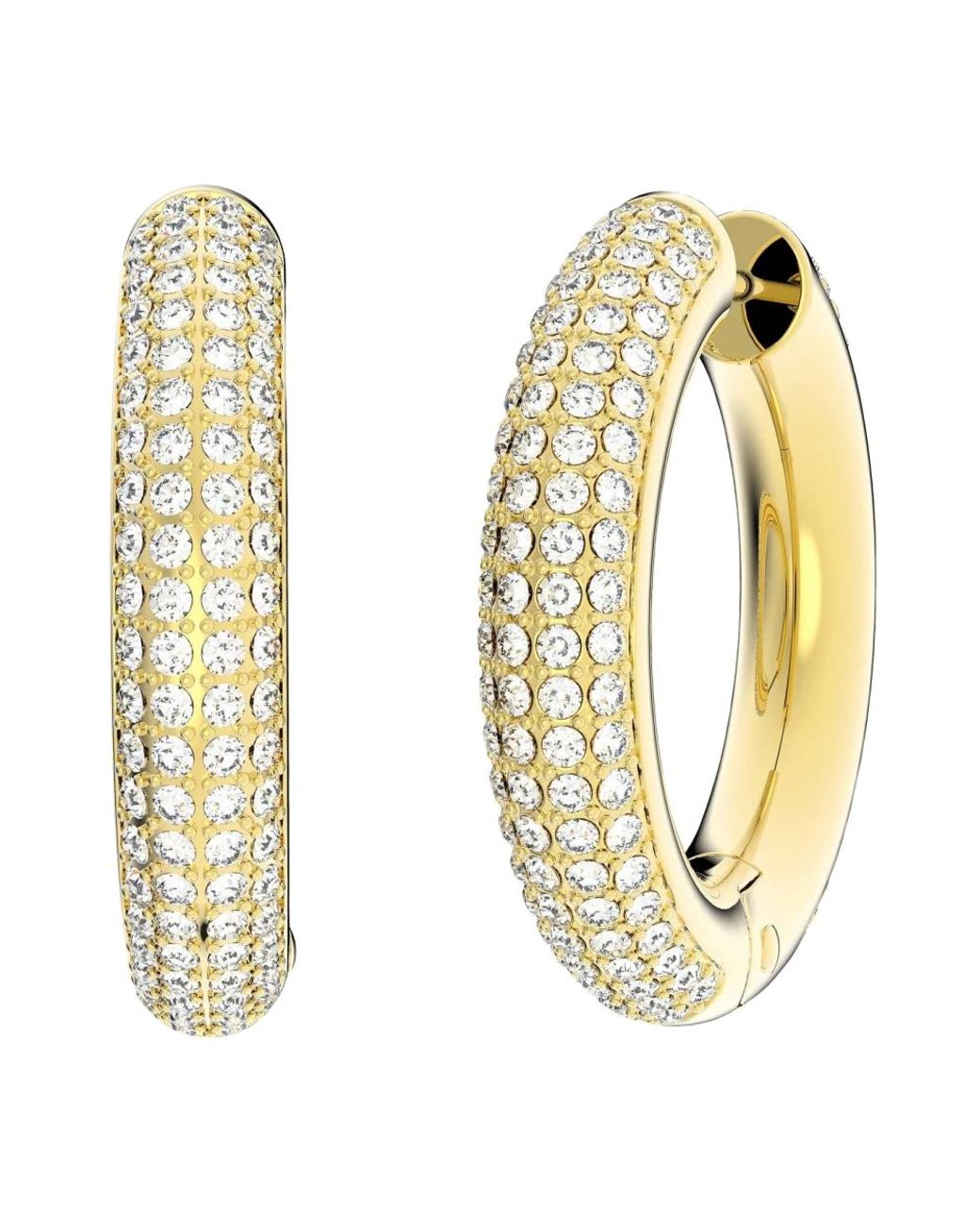 Earrings Swarovski de color Metallic