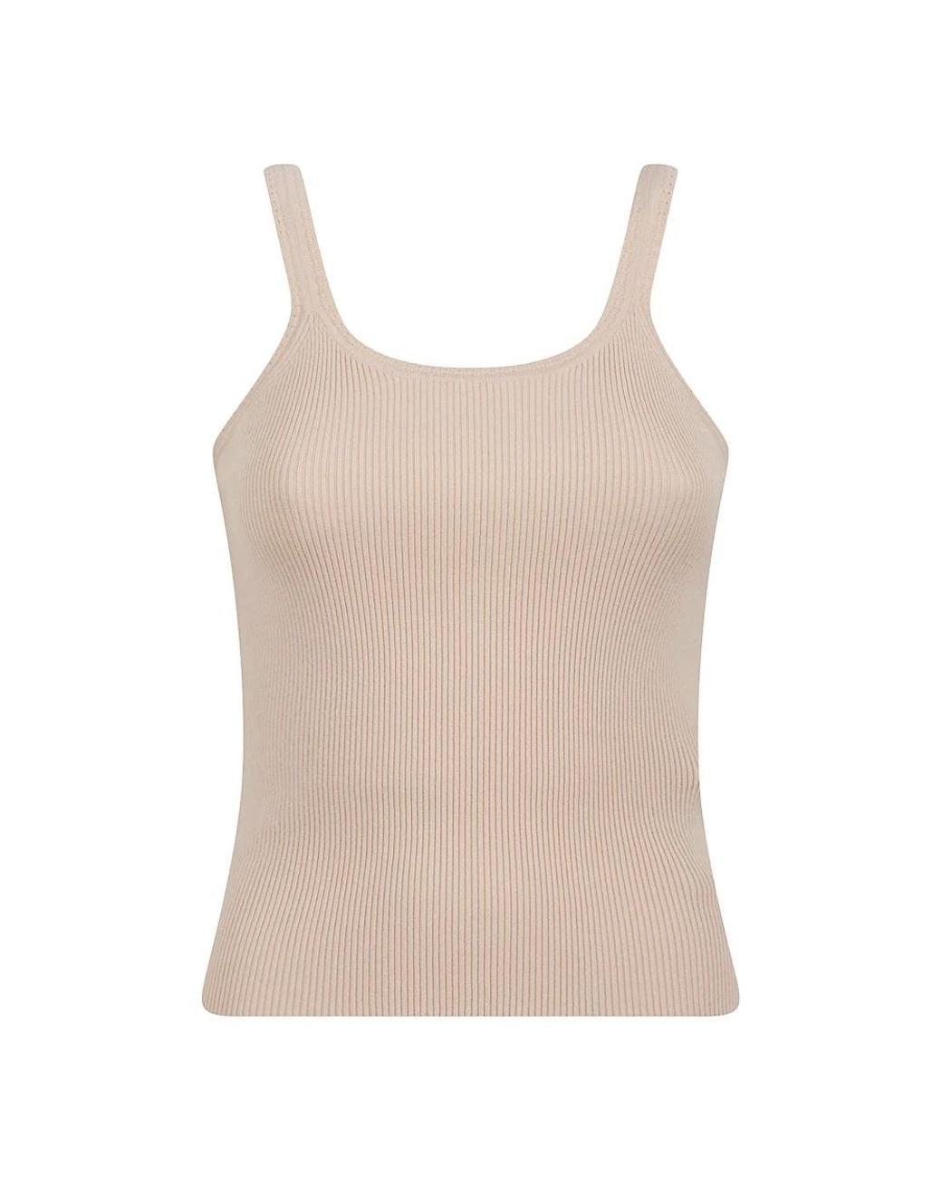 Ermanno Scervino Natural Sleeveless Tops