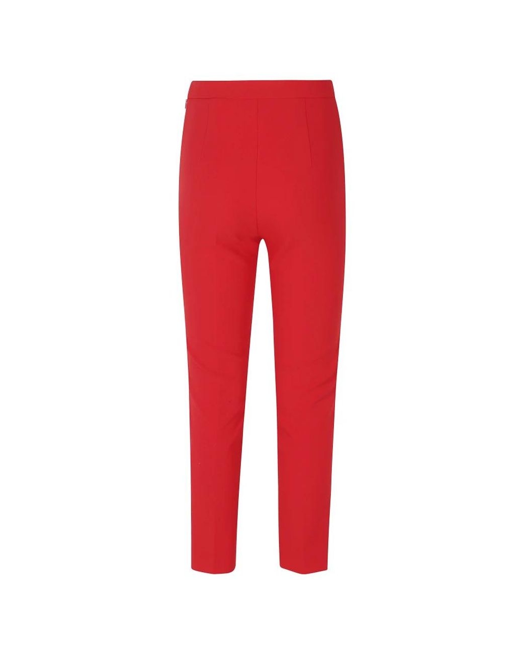 Elisabetta Franchi Red Slim-Fit Trousers