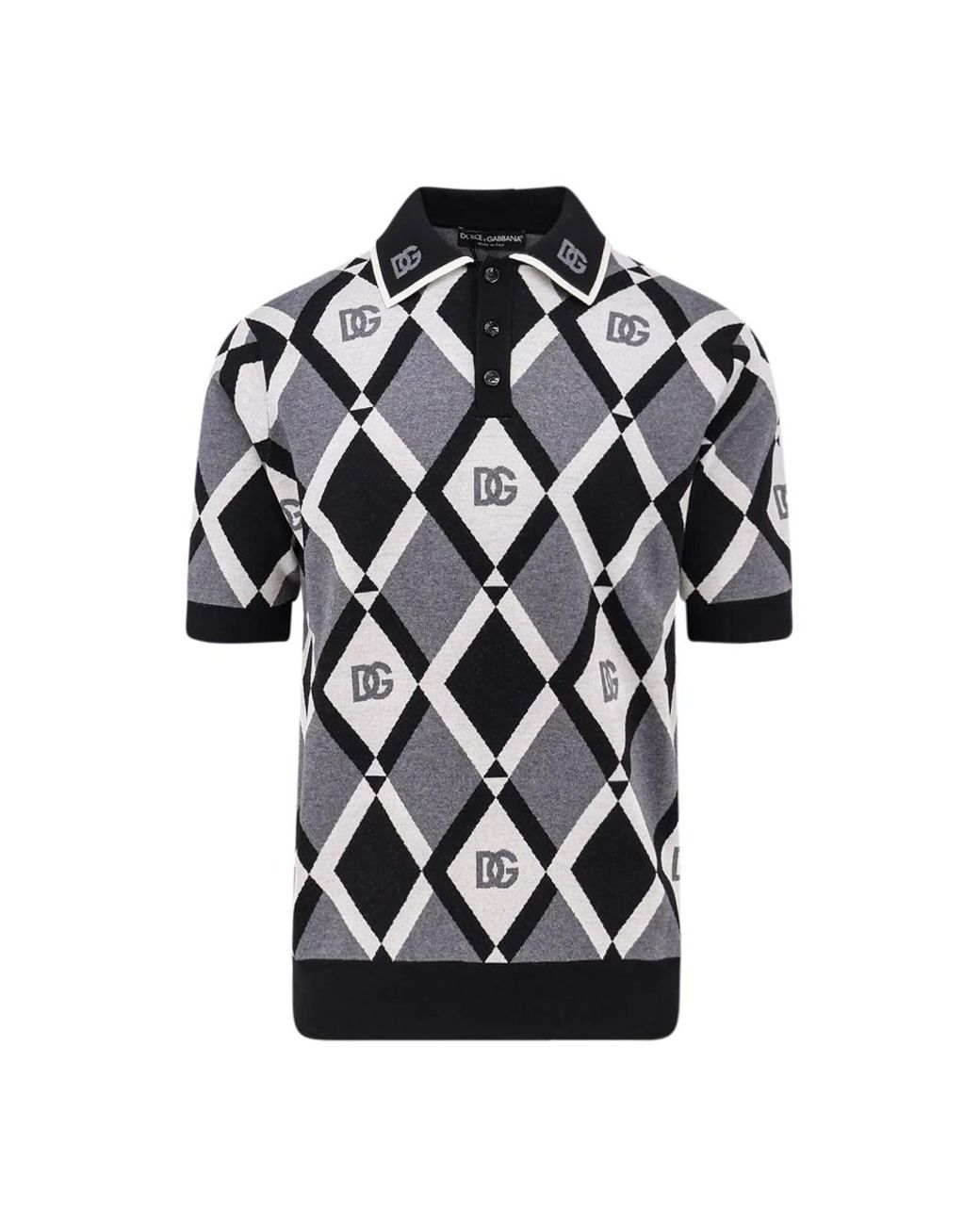 Dolce Gabbana Polo Shirts in Black for Men Lyst UK