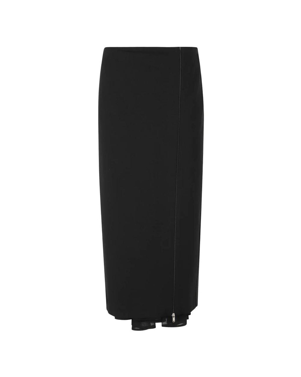 Semicouture Black Midi Skirts
