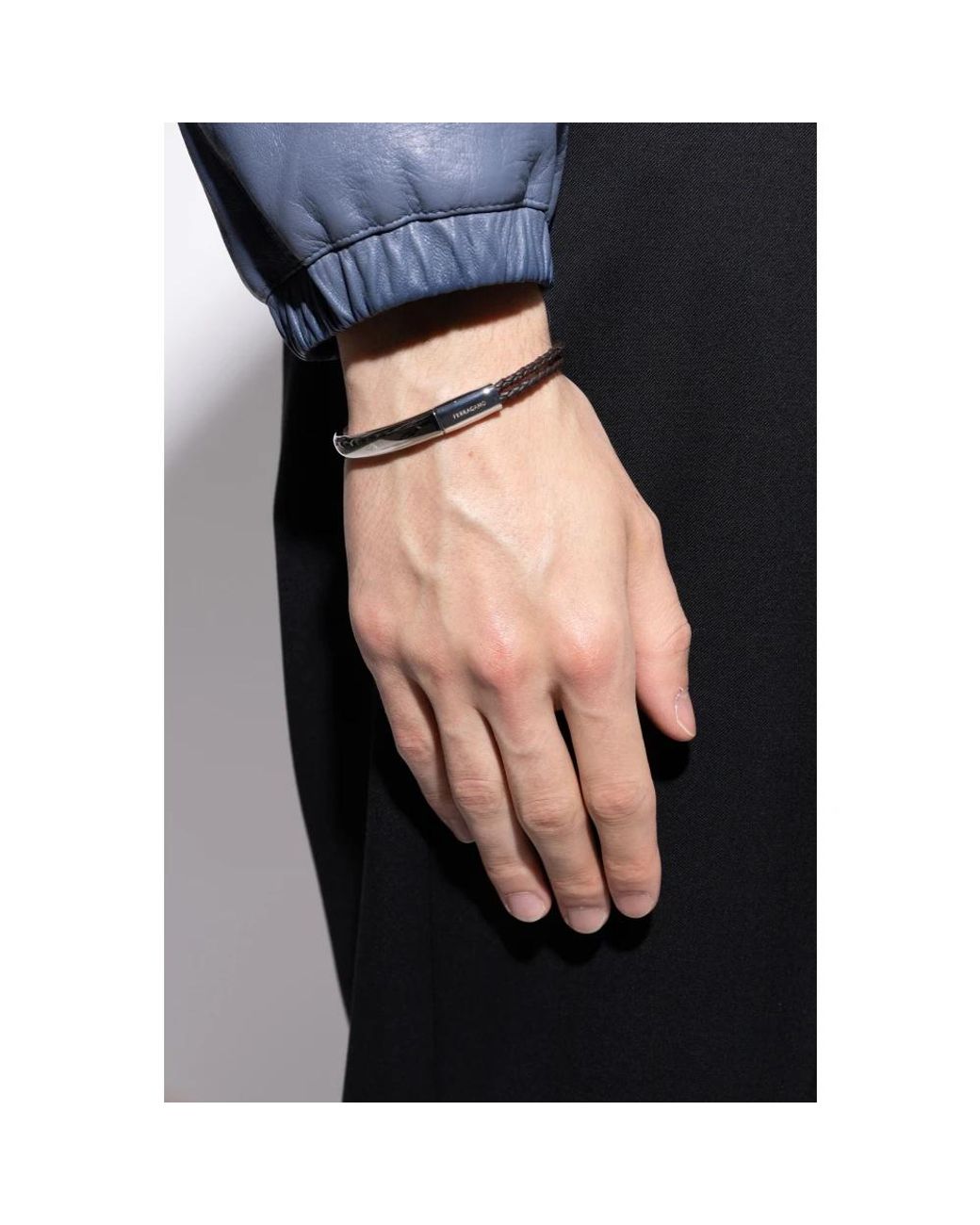 Bracelets Ferragamo de hombre de color Black