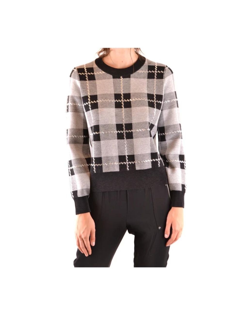 Michael Kors Gray Round-Neck Knitwear