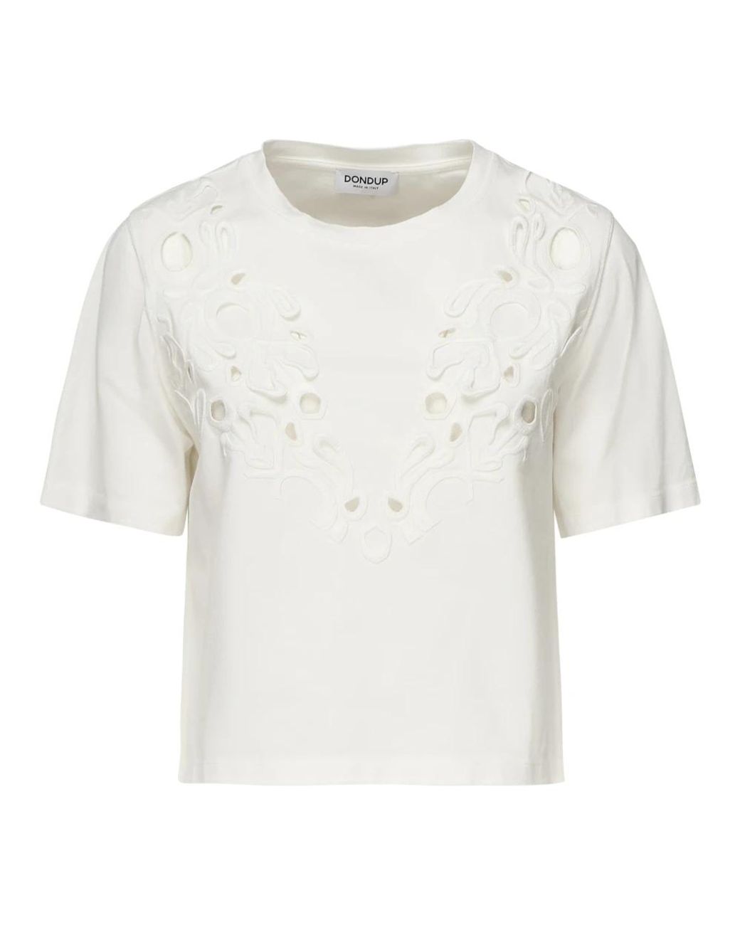 Dondup Tops ,Wit ,Katoen Witte T-Shirt En Polo Collectie in het White