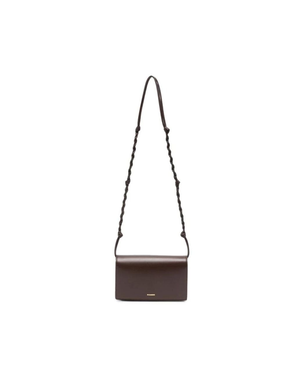 Jil Sander Brown Cross Body Bags