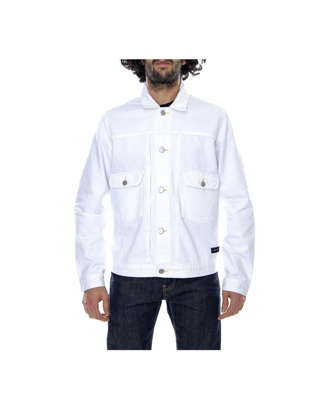Edwin Jassen ,Wit ,Katoen Giacca Estiva in het White voor heren