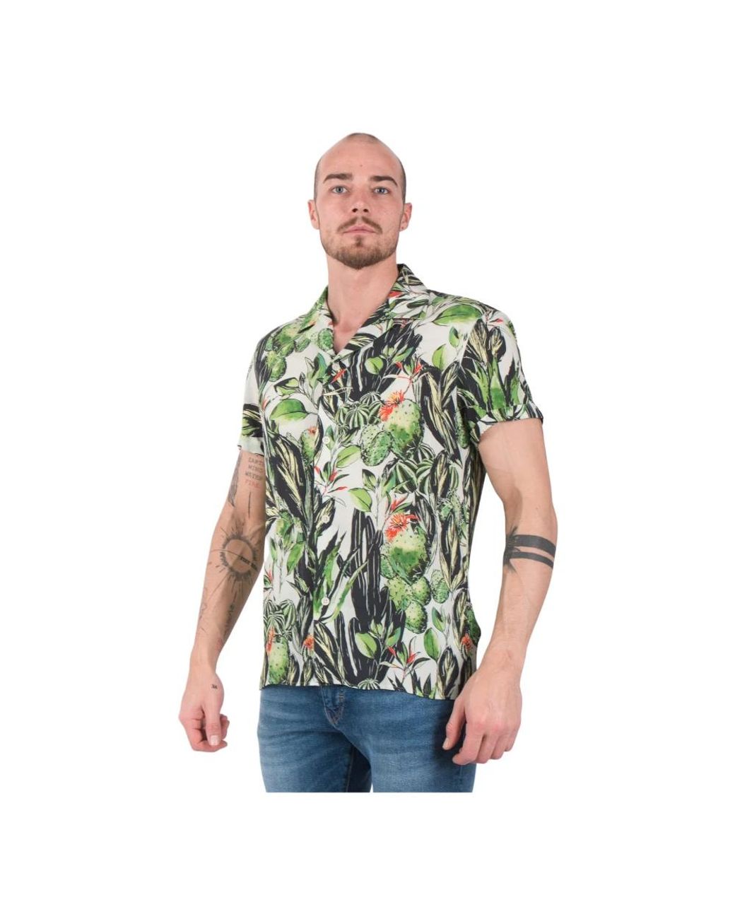 Drykorn Green Short Sleeve Shirts for men