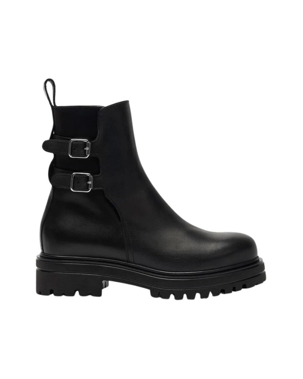 Scarosso Black Ankle Boots