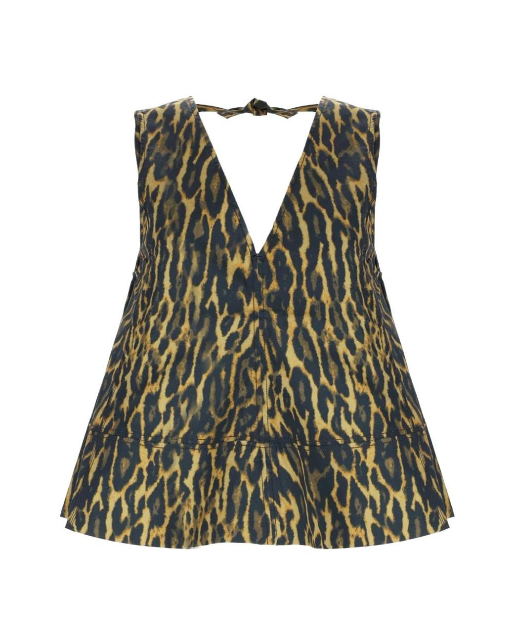 Ganni Green Sleeveless Tops