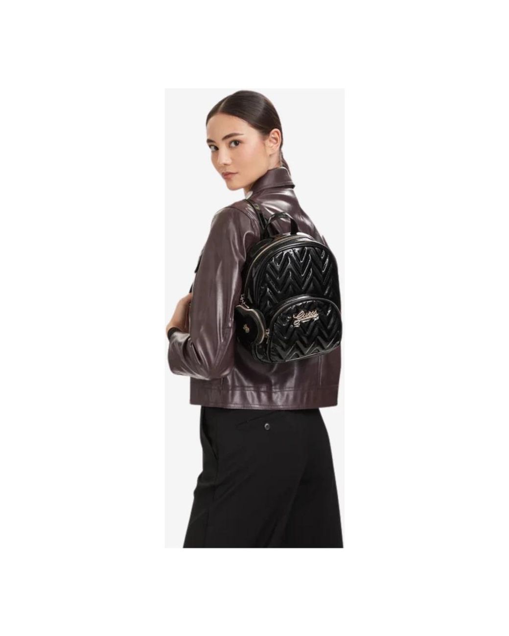 Guess Black Backpacks