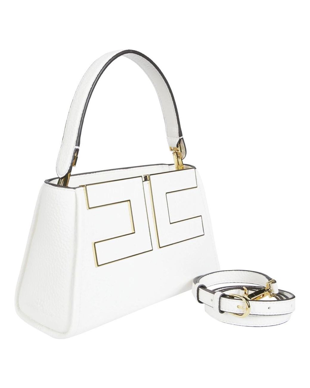 Elisabetta Franchi White Handbags