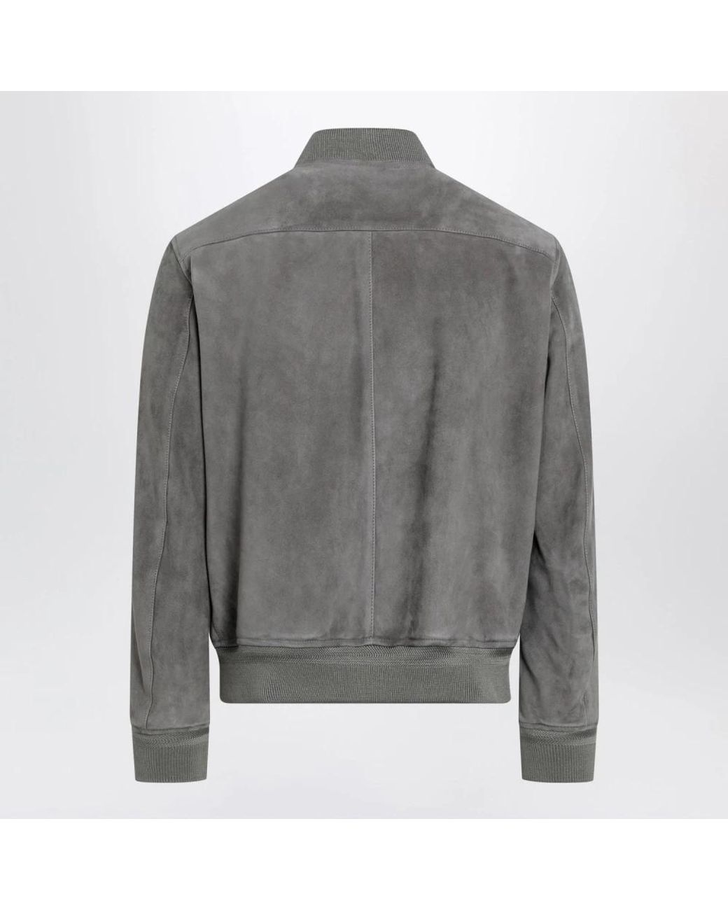 Tom Ford Gray Leather Jackets for men