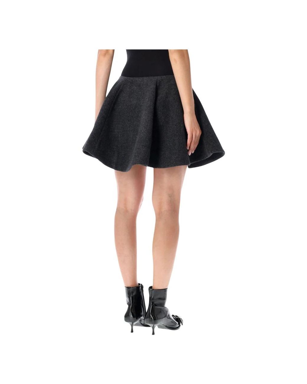 Ganni Black Short Skirts