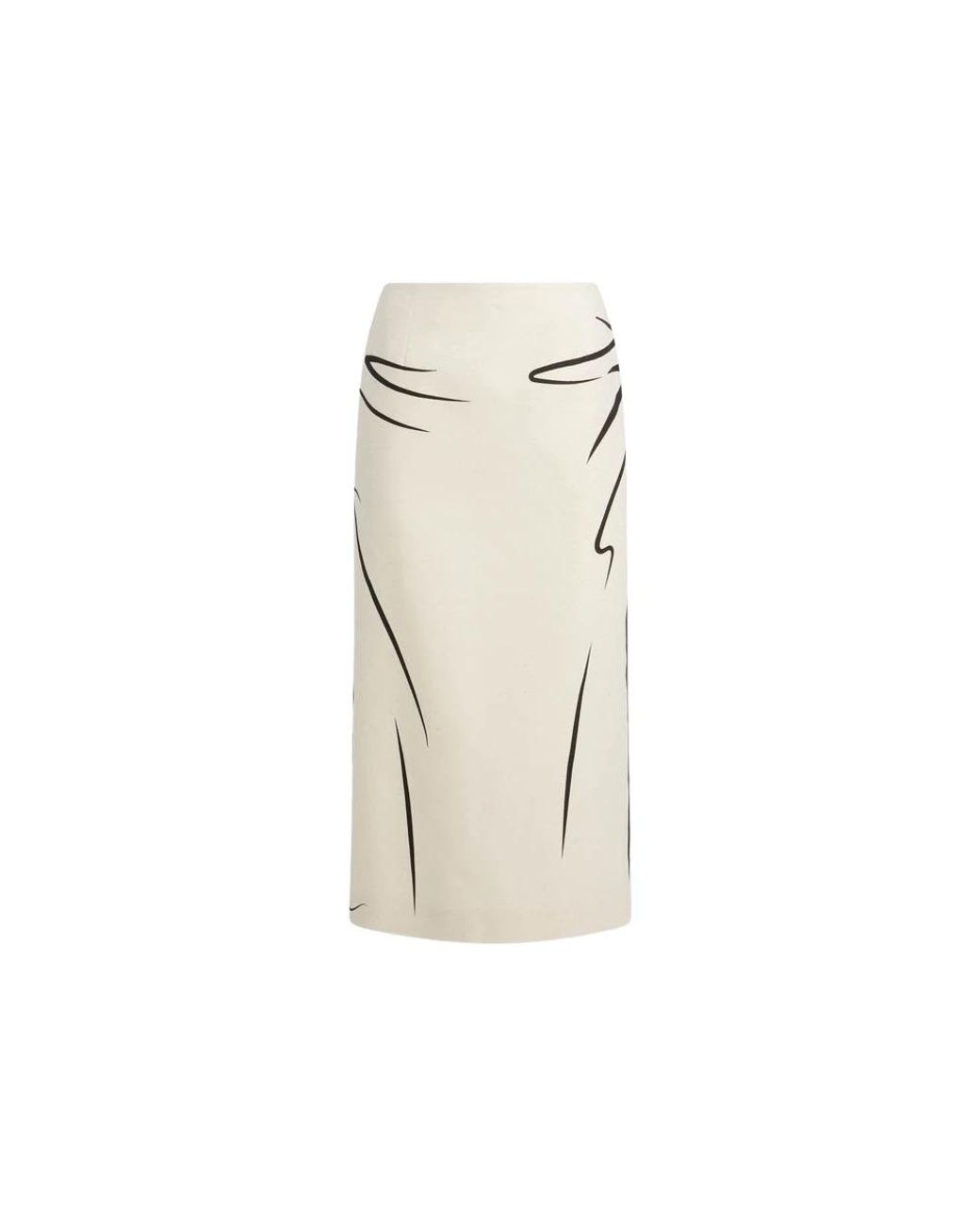 Moschino Natural Midi Skirts