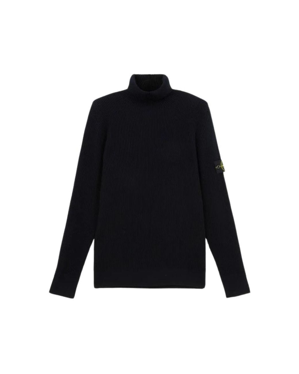 Stone Island Blue Turtlenecks for men