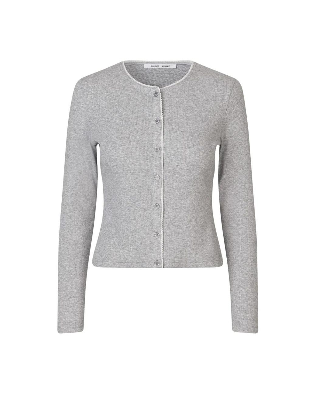 Samsøe & Samsøe Lange Mouw Vest in het Gray