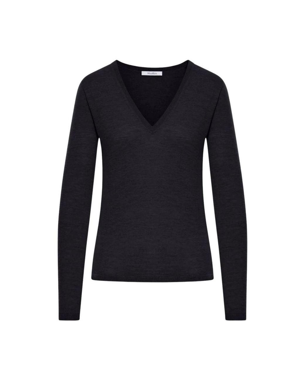 Max Mara Blue V-Neck Knitwear