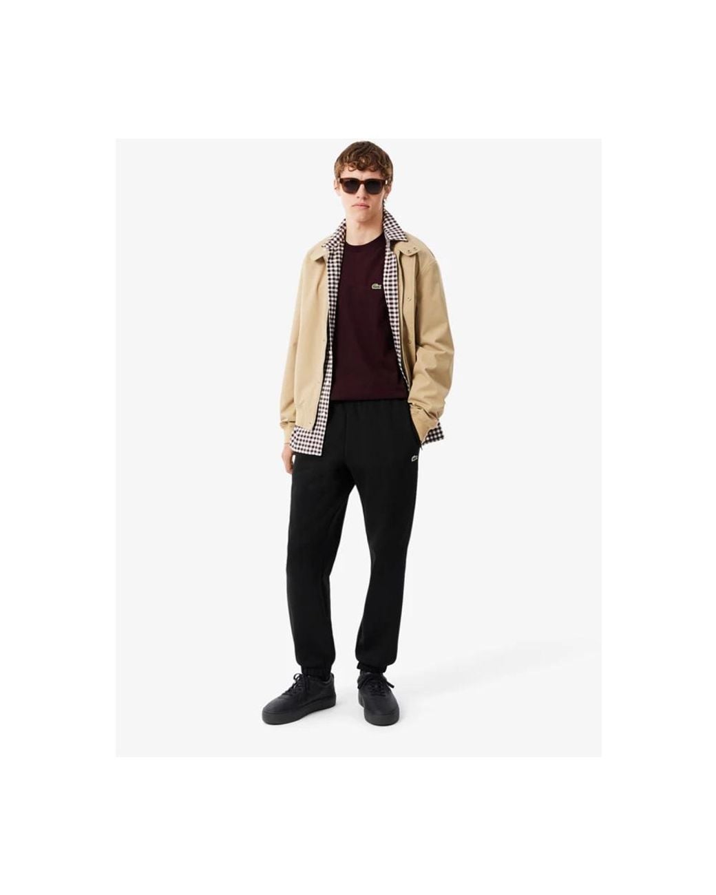 Sweatpants Lacoste pour homme en coloris Black
