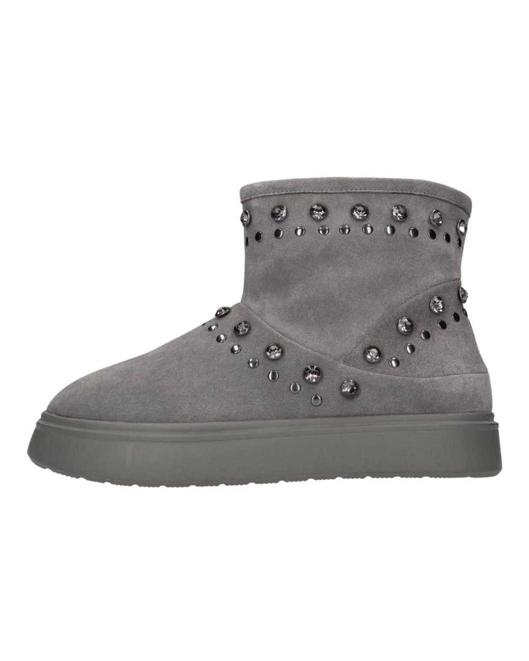 Emanuélle Vee Gray Ankle Boots