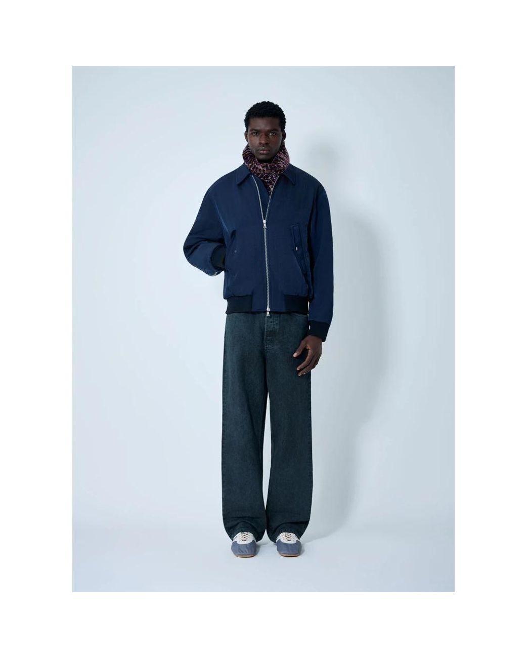 Dries Van Noten Blue Zip-Throughs for men