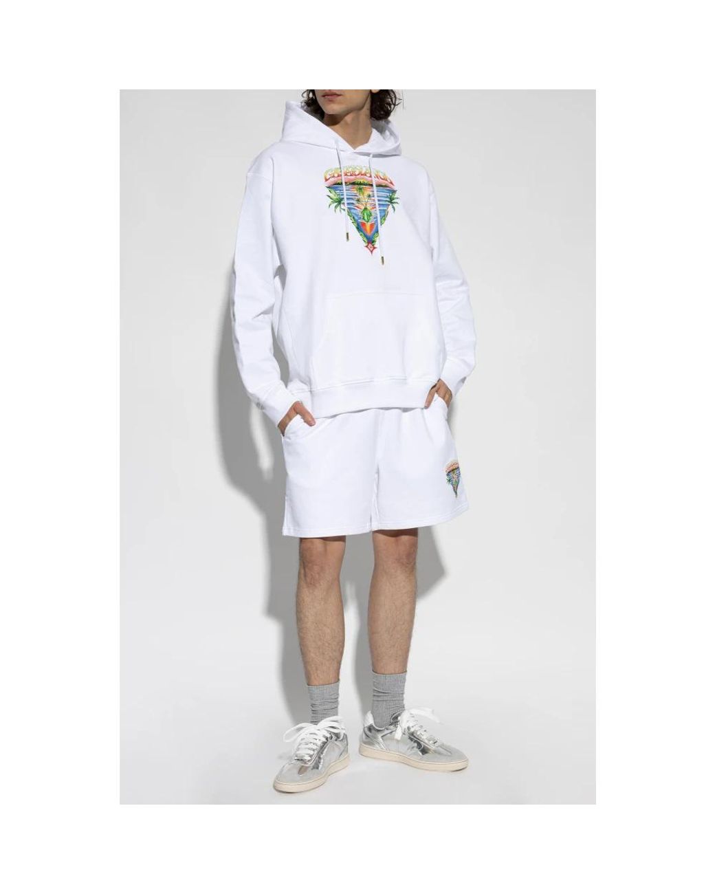 Casablanca White Hoodies for men