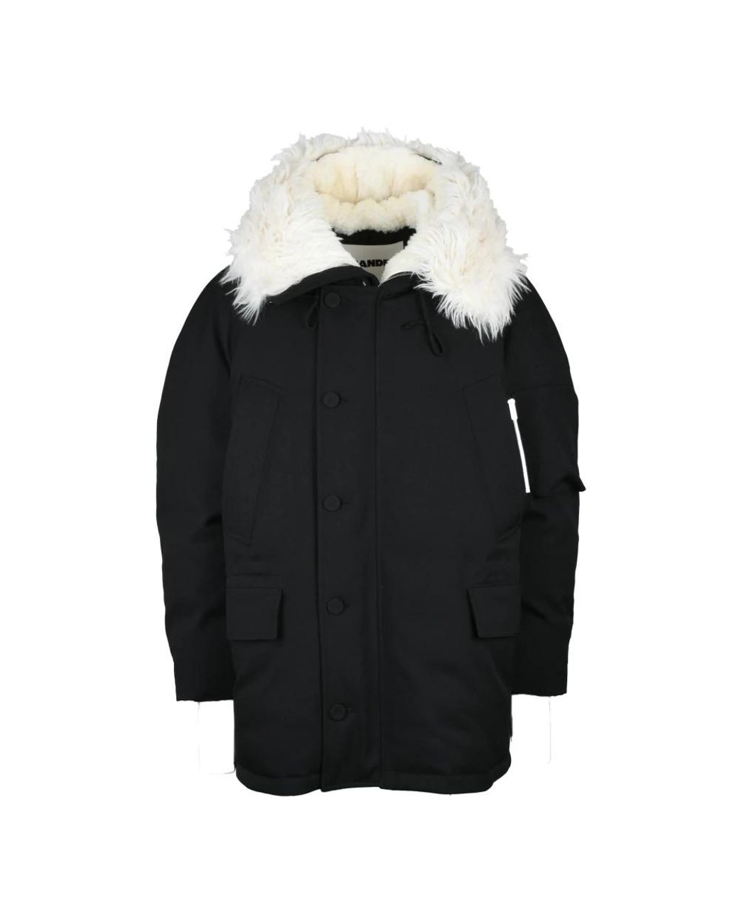 Jil Sander Black Parkas for men