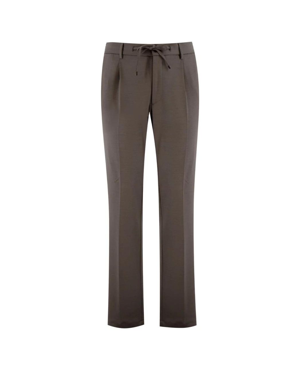Berwich Gray Straight Trousers for men